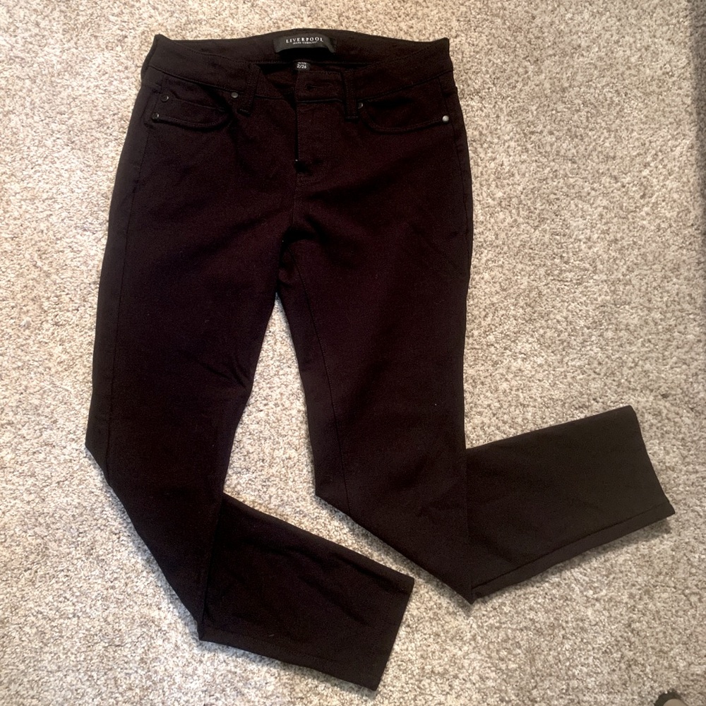 Liverpool Jeans Madonna Black Size 2P Legging Soft